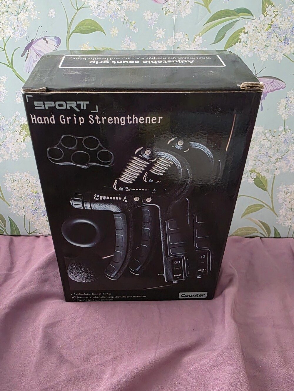 NIB 5-piece adjustable hand grip strengthener workout set